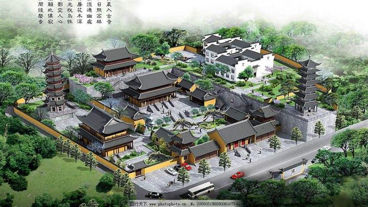 广东古建寺庙设计