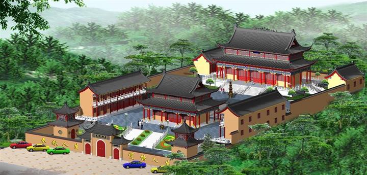 梅州古建寺庙设计