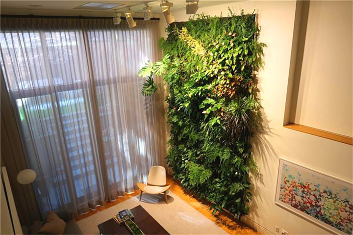 万科云城设计公社室内植物墙项目