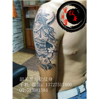 韶关纹身黑月堂作品20