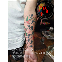 韶关纹身黑月堂作品15