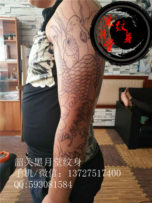 韶关纹身黑月堂作品101