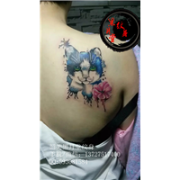 韶关纹身黑月堂作品56
