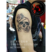韶关纹身黑月堂作品31