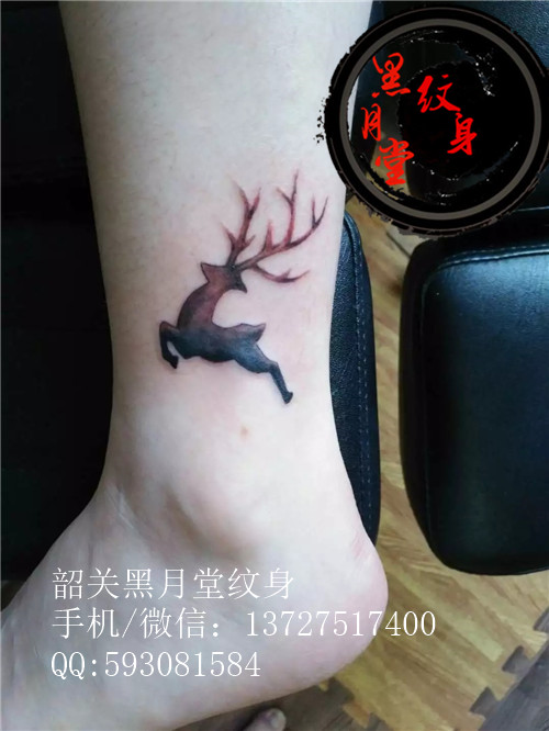 韶关纹身黑月堂作品28