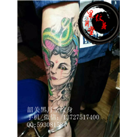 韶关纹身黑月堂作品26