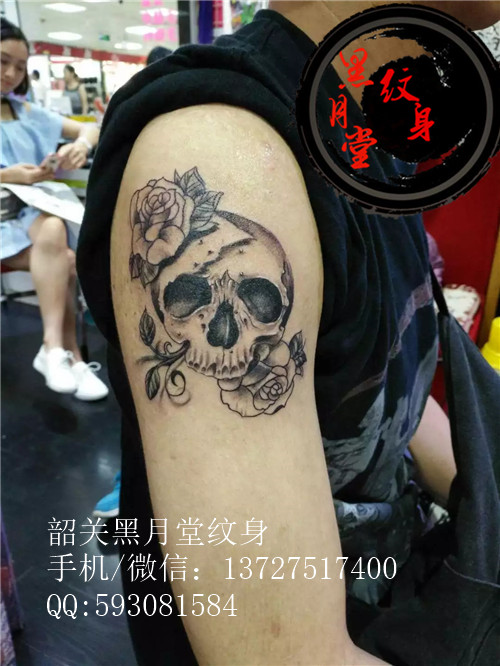 韶关纹身黑月堂作品31