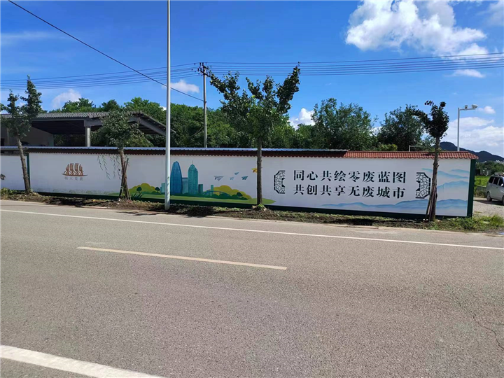 台州风景油画墙绘