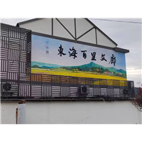 台州风景油画墙绘