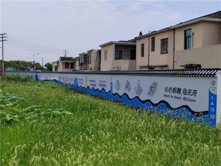 宁波酒店大堂墙绘
