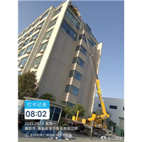 襄阳高空作业平台租赁案例-襄阳新金开泵业公司