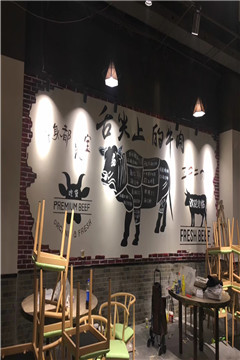 牛肉店壁画 