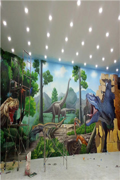 展3D墙绘 