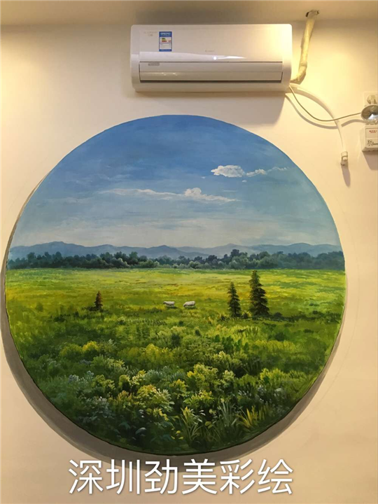 深圳福永湘厨当家餐厅彩绘