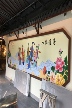 烩面馆墙绘 