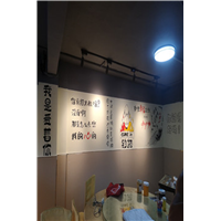 烤鱼店墙绘 