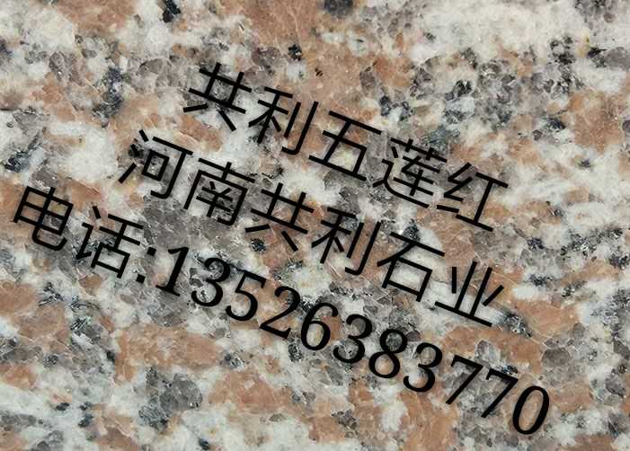 河南五莲红，五莲花石材 