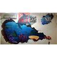 濮阳饭店墙绘2