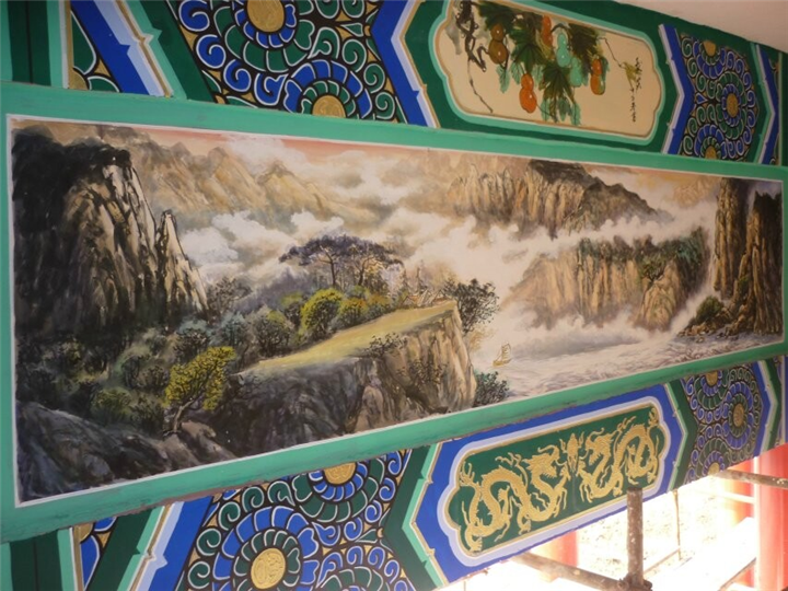 濮阳古建筑墙绘2