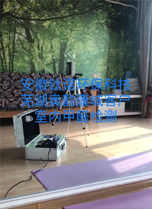 芜湖奥韵康城客户室内甲醛检测 