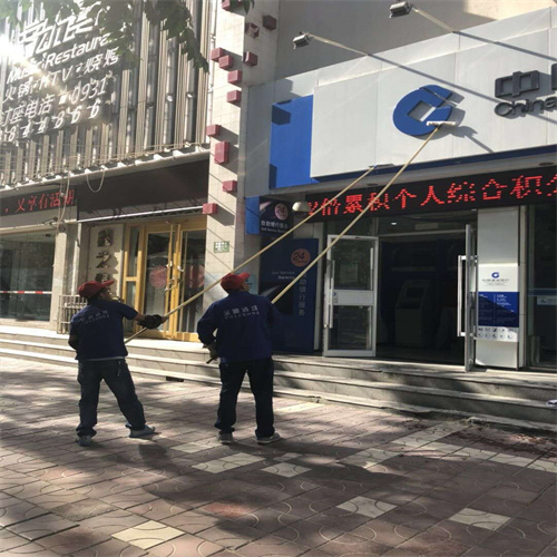 白银门头清洗