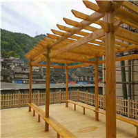 邢台防腐木花架8