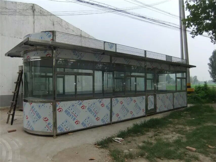 不锈纲双圆岗亭 