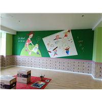 襄阳幼儿园墙绘是怎么做出来的 