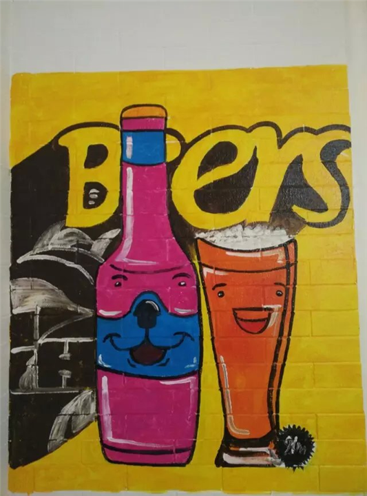 南阳酒店墙**绘