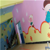 南阳幼儿园墙绘电话