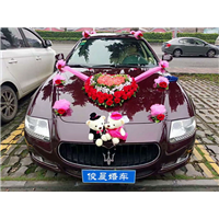 玛莎拉蒂酒红色总裁婚车_惠州婚车租赁 