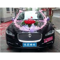 捷豹酒红色婚车/惠州豪车租赁/惠州豪华婚车 