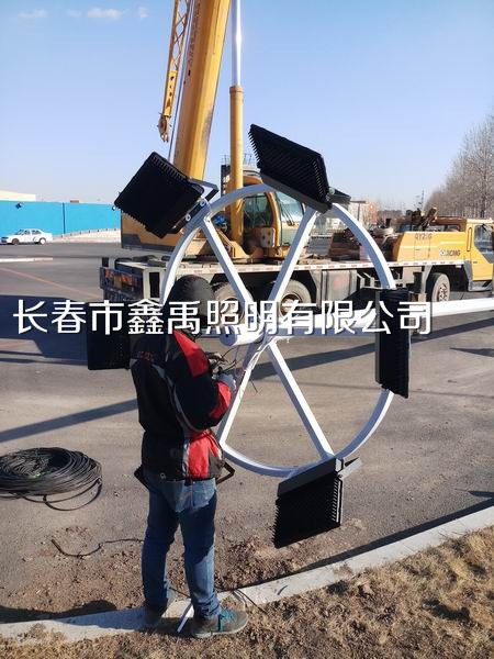 长春路灯高杆灯安装