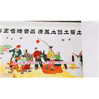承德市栾城县一亩三分地餐饮店内墙**绘壁画 