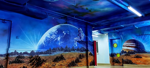 唐山星空墙绘公司手绘墙画制作方法及步骤 