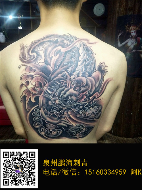 恢复后的纹身刺青效果图 