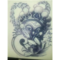泉州鹏海纹身学员纹身手稿四 