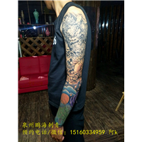 半甲纹身新作|泉州鹏海刺青纹身 