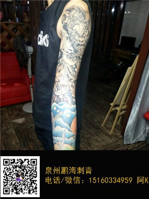 恢复后的纹身刺青效果图 