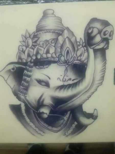 泉州鹏海纹身学员纹身手稿二 