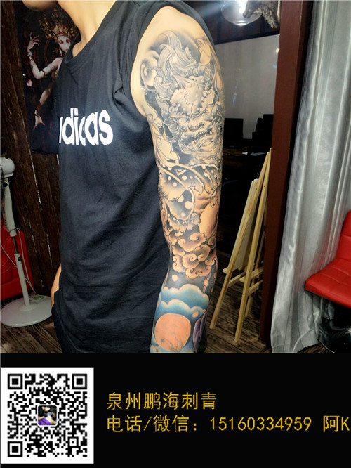 恢复后的纹身刺青效果图 