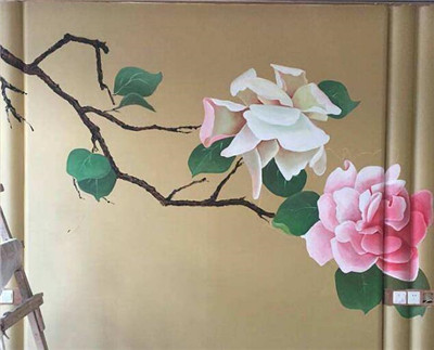 南充文化墙彩绘,南充古建筑彩绘 
