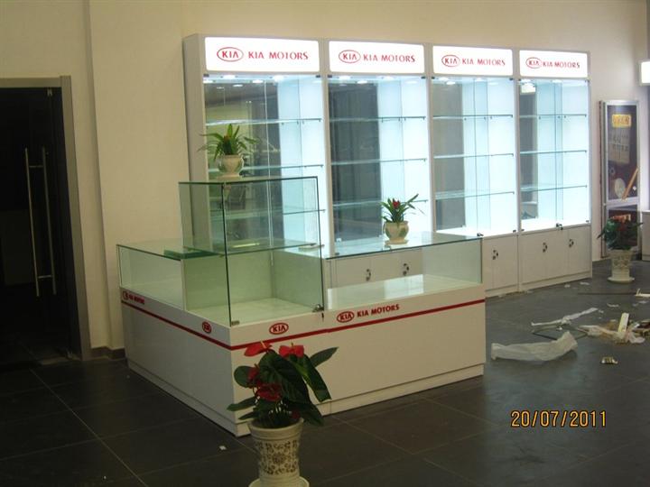 西安钛合金展示柜|西安烤漆展示示柜 