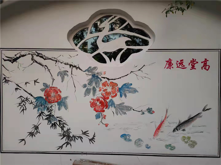 温州景区文化墙彩绘