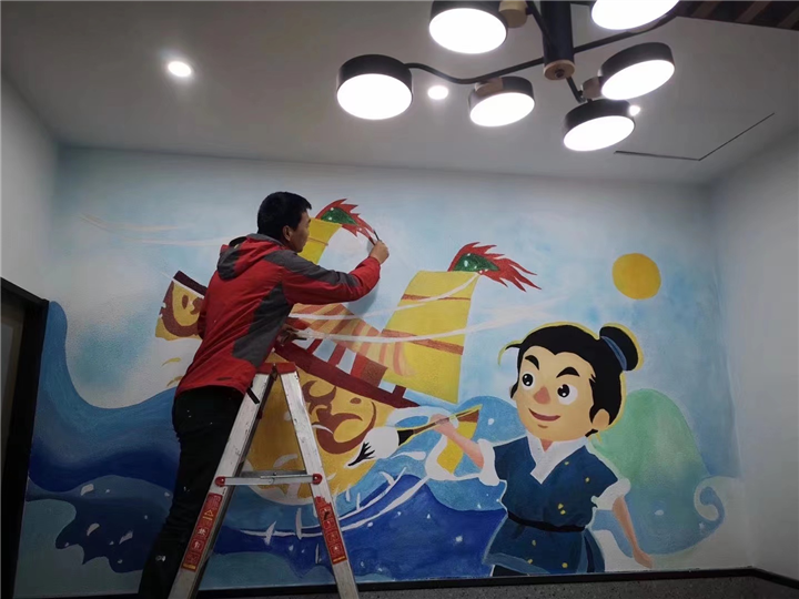 温州3D文化墙绘