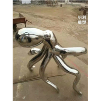 章鱼不锈钢雕塑 镜面不锈钢雕塑