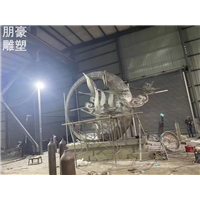 企业鸿雁雕塑供求白钢鸟禽雕塑生产