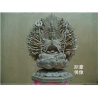 千手观音铜佛像 站相千手观音佛像 铸铜佛像雕塑