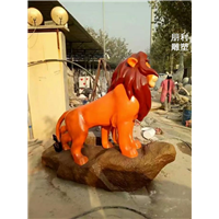 汇丰爬狮铜雕塑 动物铜雕塑厂家制作