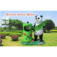 选用小区垃圾桶雕塑构件